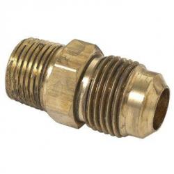 FLARE MALE REDUCING ADAPTER 5/8 INCH OD TUBE X 1/2 INCH MIP BRASS