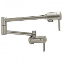 1165LF-SS CONTEMPORARY WALL MOUNT POT FILLER BRILLIANCE STAINLESS