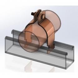 8300CT0250 Strut Clamp Copper Gard 2-1/2