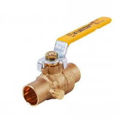 BALL VALVE W/DRAIN 1 CXC NO LEAD
