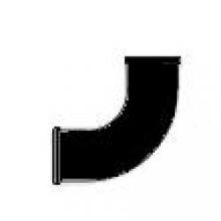 1/4 BEND 6 NO HUB CAST IRON